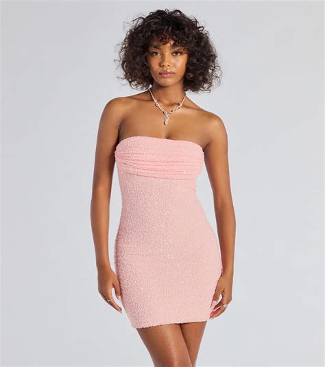 Strapless Pink Dresses & Windsor