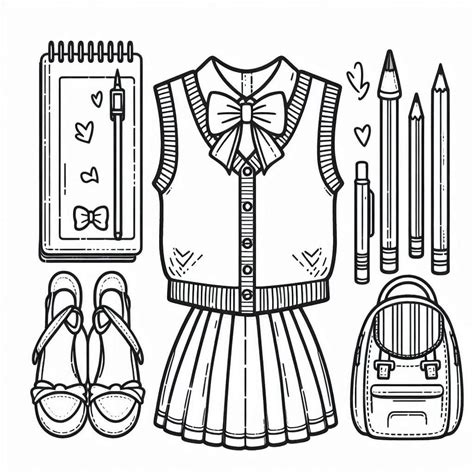 Preppy coloring pages - ColoringLib