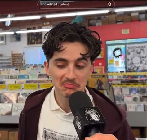 Timothée Chalamet Frowning Becomes A Reaction Meme After Nardwuar Interview