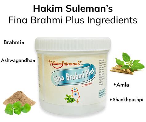 Fina Brahmi Plus By Hakim Suleman Khan - For Mental Health