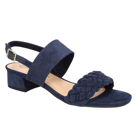 Navy Blue Sandals + Wedges - VSTYLE