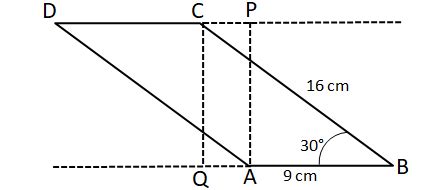 [Video] In a parallelogram ABCD of area 72 sq cm, the sides CD and AD ...