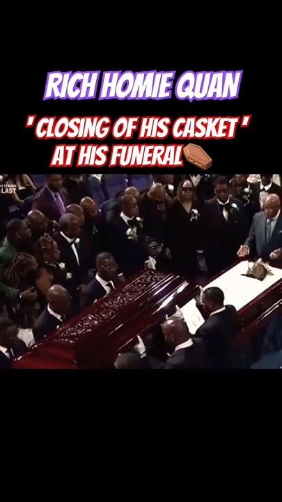 RICH HOMIE QUAN' Closing Of His Casket ⚰️' At His Funeral - YouTube