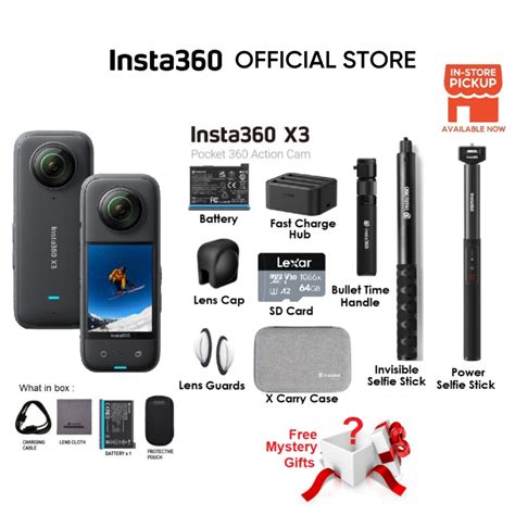 Insta360 X3 5.7K Video 72MP Photo 360 Pocket Camera | Shopee Malaysia
