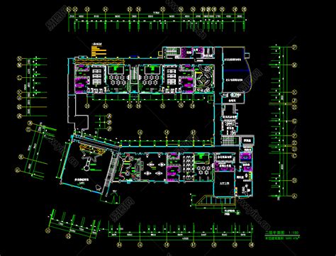 幼儿园平面布置cad施工图下载、幼儿园平面布置dwg文件下载 - 易图网