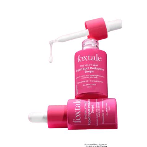 Foxtale Rapid spot reduction drops 30ml - oligopeptide 68+tranexamic f ...