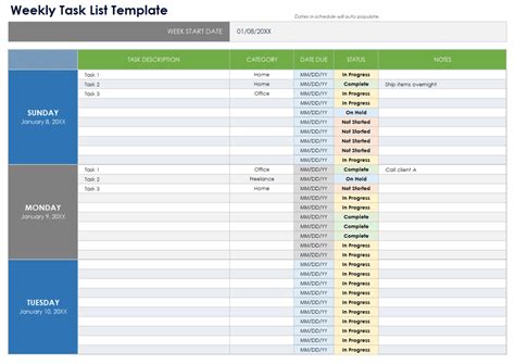 Image result for Task Organizer Excel Template