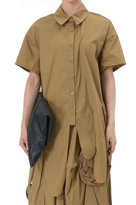 Sand Drift Asymmetric Hem Shirt - Oversized Street Style – Nolabels