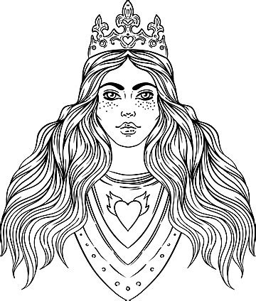 Medievalinspired Female Knight With A Crown Woman European Medieval ...