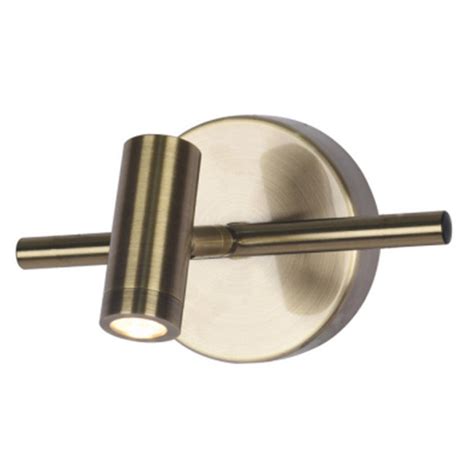 JS-SCH Piston Led 01 Brush Antique Brass 5w Led Mirror Lights