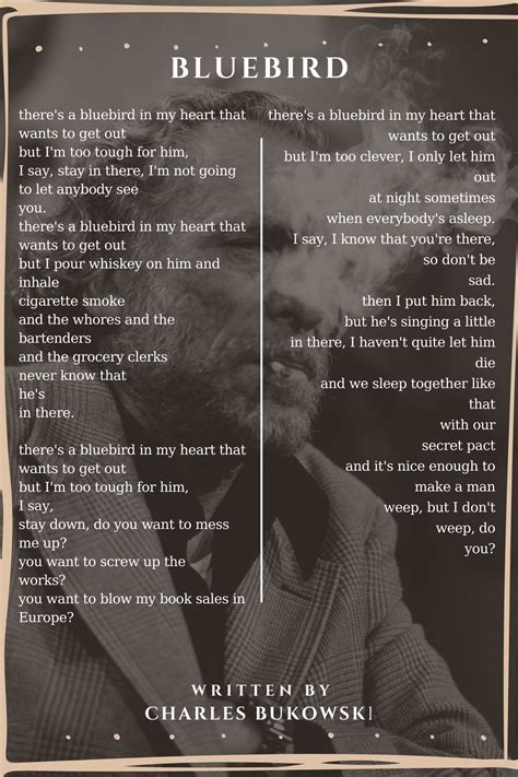 Bluebird - Bluebird Poem by Charles Bukowski