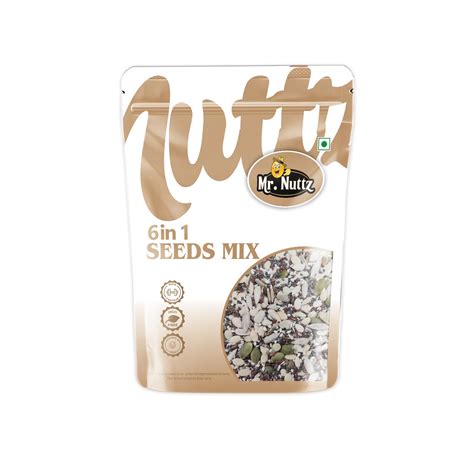 Mr.Nuttz Mixed Seeds Pouch, 400g - Pumpkin, Sunflower, Sesame, Flax ...