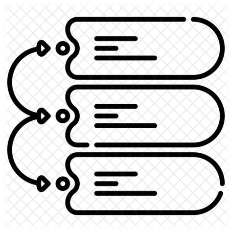 Text box Icon - Download in Line Style