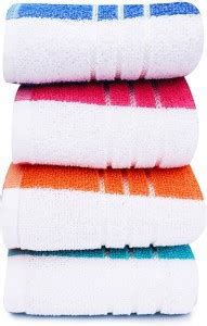 NIKYANKA Hand Towels Set of 4 Piece for Kitchen, wash Basin & Gym, Soft ...
