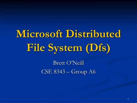 Distributed File System DFS Tree Structure 的图像结果