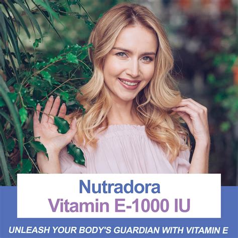 Nutradora Cápsulas blandas de vitamina E de 1000 UI Suplementos de ...