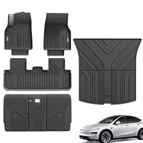 3W Tesla Model Y Juniper 2025 2026 Custom Floor Mats Lumedge™ All ...
