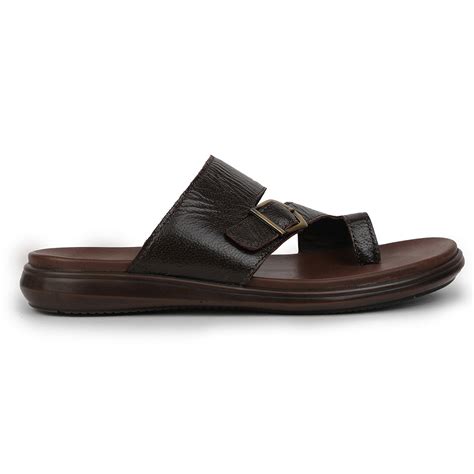 Buy Healers Brown Casual Toe Ring Slipper For Men MDL-10E By Liberty