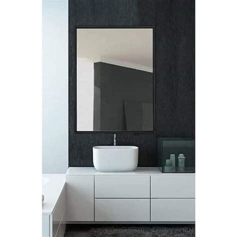 Buy Vera 24 in. x 32 in. Modern Rectangle Framed Matte Black Wall Mount ...