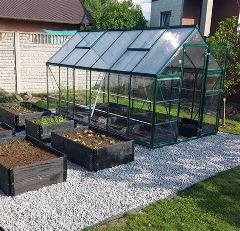 Szklarnia z poliwęglanu Hybrid 1,85 x 3,7 m Palram - Canopia zielona ...