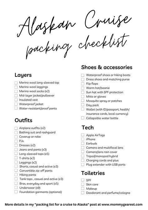 What To Pack For Alaska Cruise End Of July