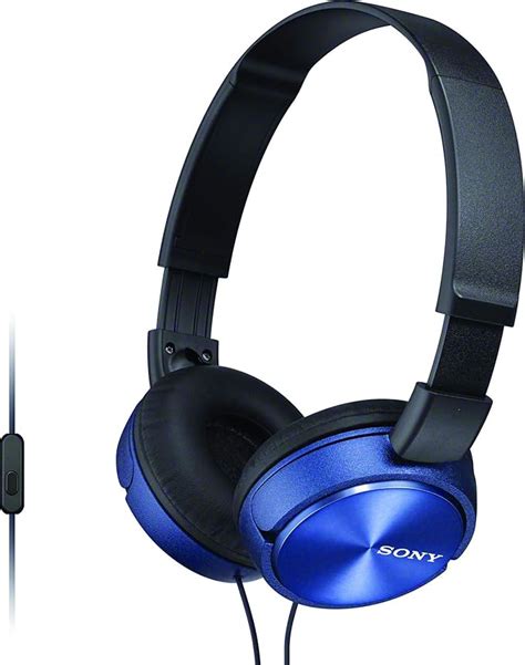 SONY-MDRZX310AL BLUE SONY OVER - HEAD BUILT IN MIKE HEADPHONES : Amazon ...