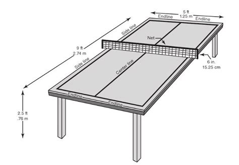 Table tennis tables dimensions drawings dimensions com – Artofit