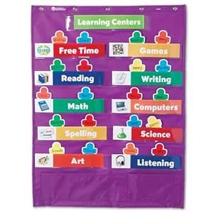 Learning Resources Classroom Centers Pocket Chart : Amazon.in: Office ...