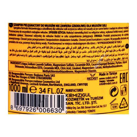 Purchase Redist Hair Care Anti Fade Complex Gentle Cleaners No.63 ...