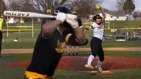 Lena-Winslow baseball, softball pitchers try to hit against each other