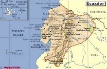 厄瓜多尔地图 库存照片 - 图片: 33057430