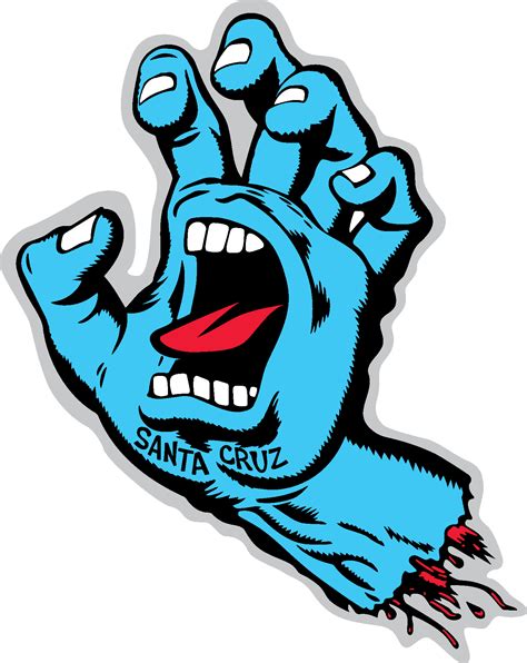 Santa Cruz Screaming Hand Logo PNG (Transparent) SVG AI – Free Download