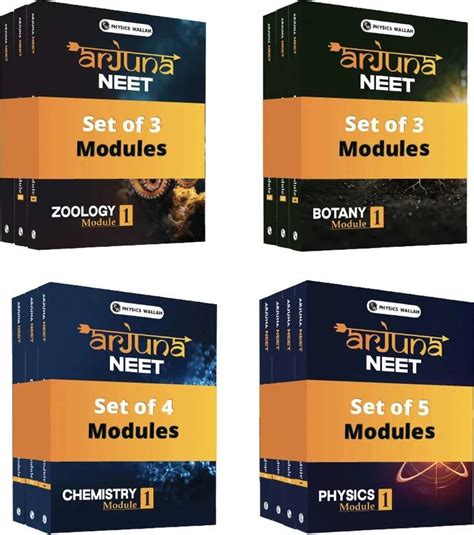 PW Arjuna For NEET Class 11 Physics, Chemistry, Botany and Zoology ...