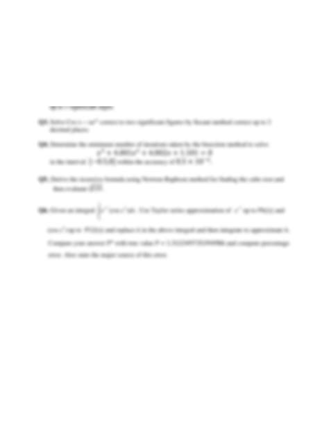 Image result for Numerical Methods Sample Problems