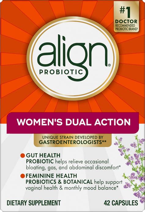 Amazon.com: Align Probiotic, Women's Dual Action, Probiotics for Women, Multi-Strain Probiotic ...