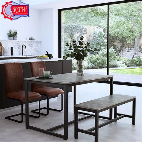 Steel Dining Table and Bench - Kuwait Techno Works