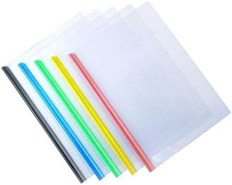 GL Sliding Plastic A4 Size File | Transparent Folder With Stick/Strip ...