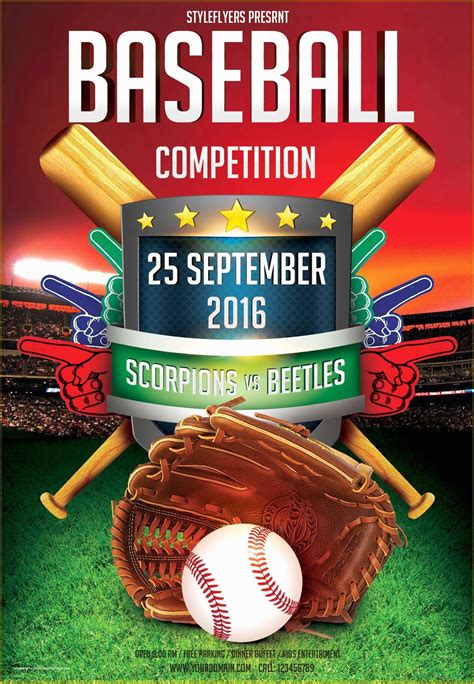 42 Free Baseball tournament Flyer Template | Heritagechristiancollege
