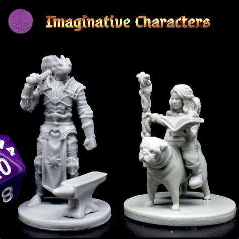 Buy 15 Character & NPC Miniatures for DND 28mm I for D&D Miniatures ...
