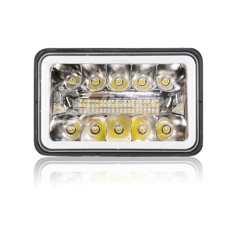 DOT Approved 4x6 LED Headlights DRL Hi-Lo for | Ubuy India