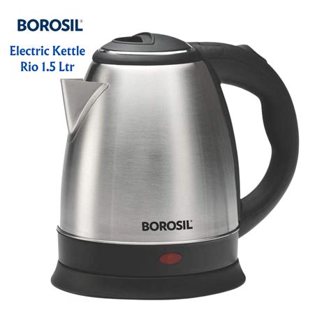 Borosil Rio 1.5 Ltr Electric Kettle, Stainless Steel Inner Body ...