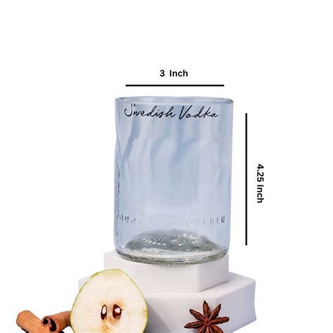 Upcycled Absolut Vodka Glasses (Set of Four) – Kavi The Poetry-Art Project