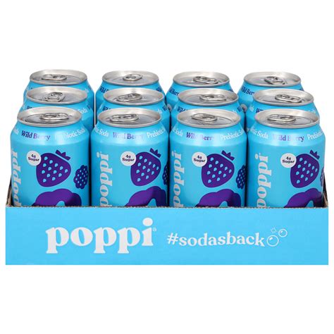 Poppi Soda, Prebiotic, Wild Berry (12 fl oz) Delivery or Pickup Near Me ...