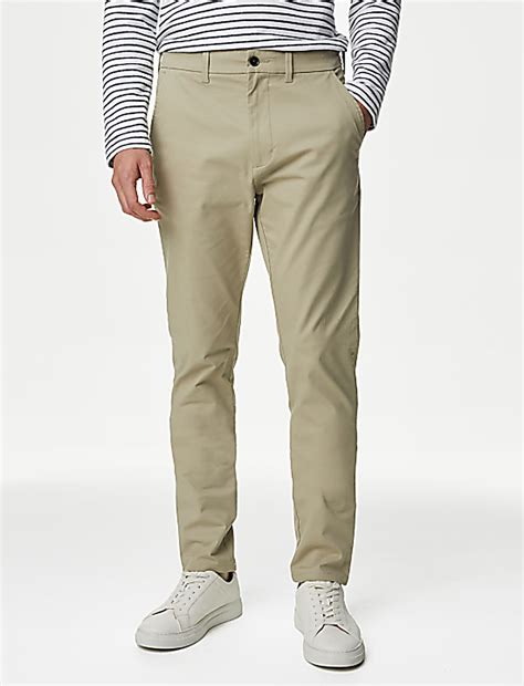 Buy Slim Fit Stretch Chinos at Marks & Spencer
