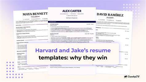 Harvard and Jake’s Resume Templates: why LinkedIn style wins | CandyCV