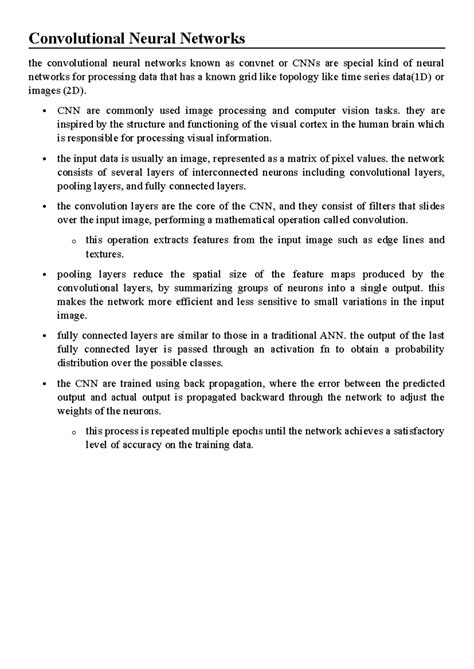 CNN Working - Summary An introduction to Artificial Intelligence and AI ...