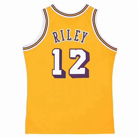PAT RILEY Los Angeles Lakers 1971 Home Throwback NBA Basketball Jersey ...