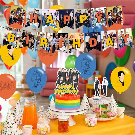 82 Pcs Stray Kids Birthday Party Supplies, Kpop Stray Kids Party ...