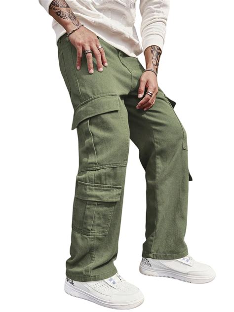 Buy URBAN INDY Genuine Cotton Twill Men's 8 Pocket Cargo Pants ...