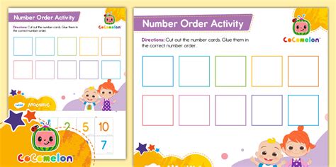 FREE! - CoComelon: Number Order Activity (teacher made)
